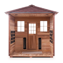 Load image into Gallery viewer, Diamond 5 Person Outdoor Hybrid Infrared + Electric Sauna