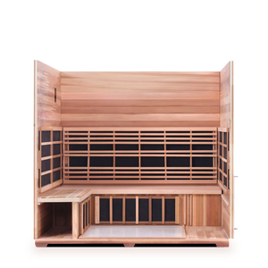 Sapphire 5 Person Indoor Hybrid Infrared + Traditional Sauna