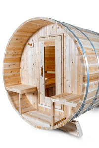 Dundalk Serenity White Cedar Barrel Sauna
