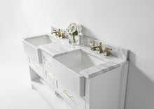 Load image into Gallery viewer, New HALEY Modern Marble Farmhouse Double Sink Bathroom Vanity