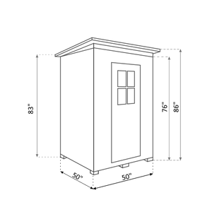 MoonLight 2 Person Red Cedar Outdoor Sauna
