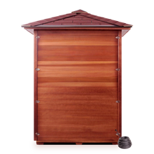 Load image into Gallery viewer, MoonLight 4 Person Corner Outdoor Red Cedar Sauna