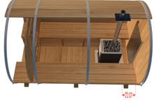Load image into Gallery viewer, Dundalk Tranquility White Cedar Barrel Sauna