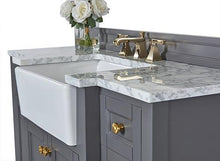 Load image into Gallery viewer, ADELINE Single Sink Marble Bath Vanity