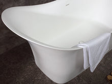 Load image into Gallery viewer, Modern White Resin Slipper Bathtub