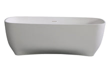 Load image into Gallery viewer, Modern White Matte Sculptural Rectangular Bathtub