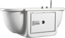 Load image into Gallery viewer, Modern Freestanding Acrylic White Whirlpool Bathtub With Fixtures