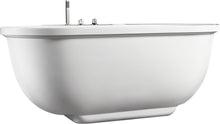Load image into Gallery viewer, Modern Freestanding Acrylic White Whirlpool Bathtub With Fixtures