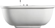 Load image into Gallery viewer, Modern Freestanding Acrylic White Whirlpool Bathtub With Fixtures