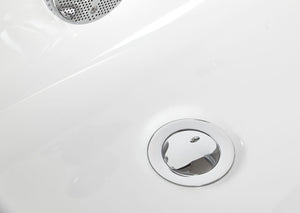 Modern Clear Rectangular Acrylic Freestanding Whirlpool Bathtub