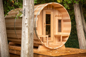 Dundalk Tranquility White Cedar Barrel Sauna
