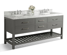 Load image into Gallery viewer, Elizabeth Double Sink Marble Bath Vanity