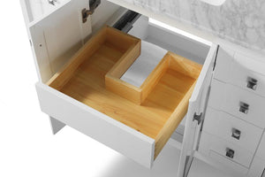 SHELTON Single Sink Marble Bath Vanity