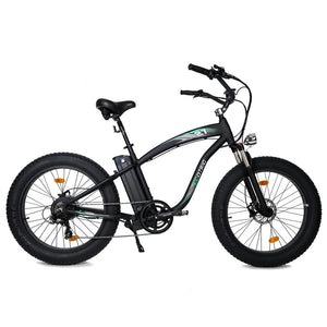 HAMMER Matt Black Fat Tire Beach/Snow Mountain Electric Bike
