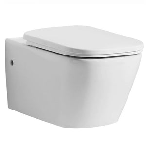 White Modern Ceramic Wall Mounted Toilet Bowl